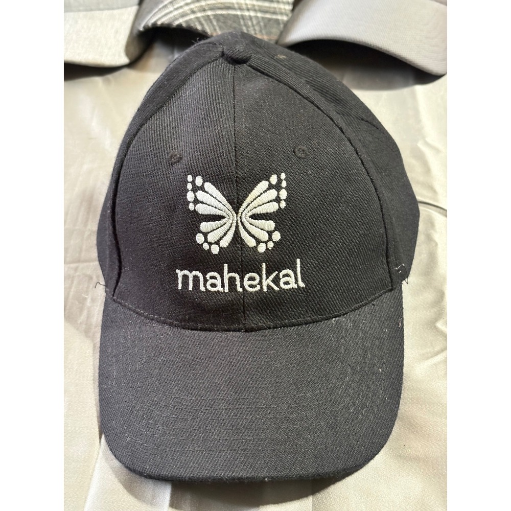 Mahekal Beach Resort Butterfly Logo Black Baseball Cap Adjustable Hat dkps